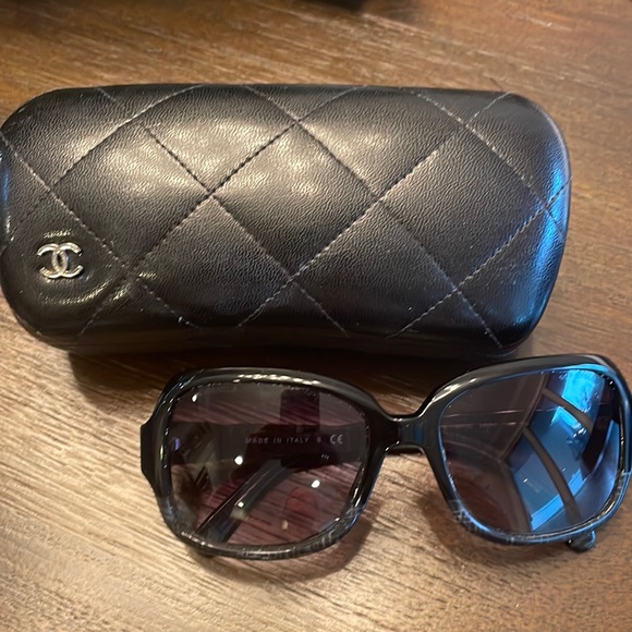 CHANEL Accessories - AUTHENTIC CHANEL BLACK SUNGLASSES